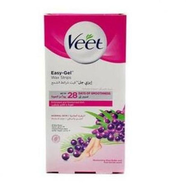 Veet Hair Removal Wax Stripes For Normal Skin - 12 Stripes