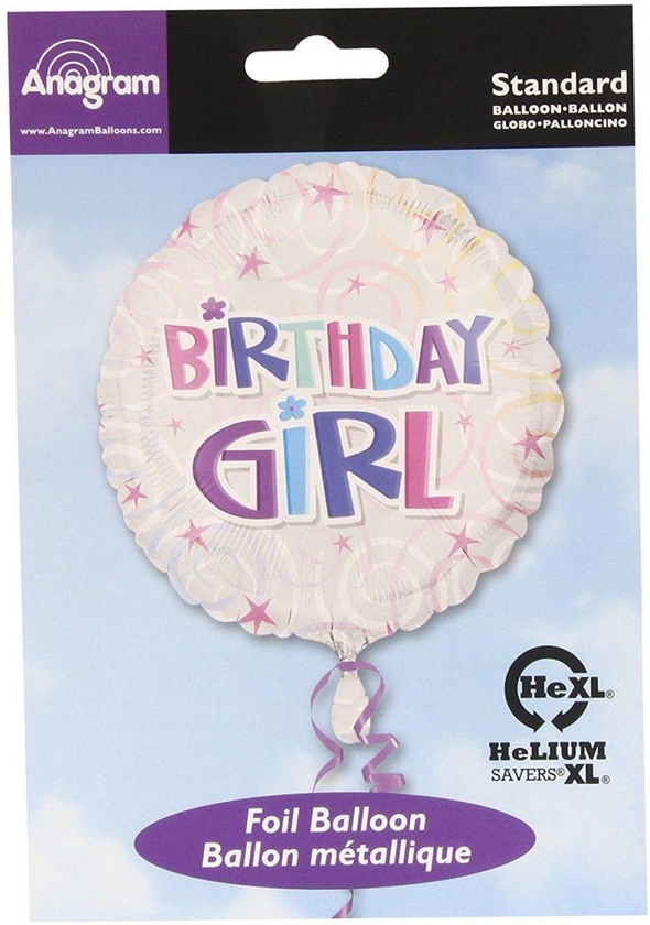 Birthday Girl Swirls Pack, 17"