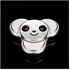 Generic Panda Pattern Metal Finger Gyro Stress Relief Toy - Silver