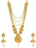 طقم عقد هارام تقليدي طويل مطلي بالذهب ومرصع باللؤلؤ للنساء من سوكي (CBN83437)
