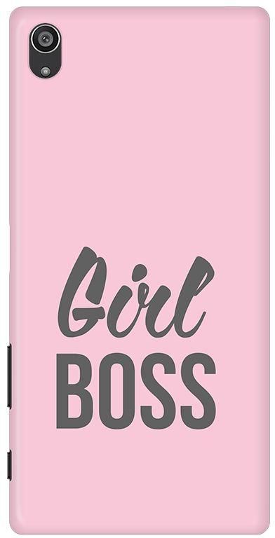 Stylizedd Sony Xperia Z5 Premium Slim Snap Case Cover Matte Finish - Girl Boss (Pink)