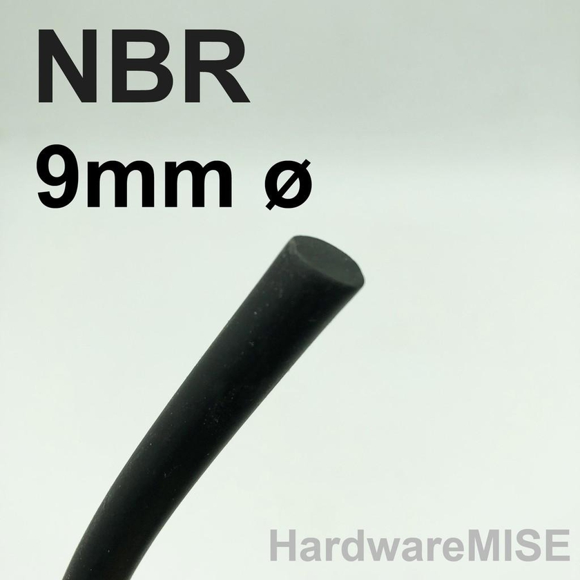 Hardwaremise NBR Cord 9mm Buna-N O-Ring Cord Nitrile Rubber Round