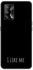 "غطاء حماية واق لهاتف أوبو A74 4G/F19 بطبعة عبارة "I Like Me" أسود/ أبيض