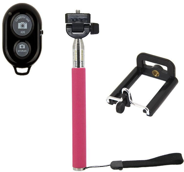 ( stand pink for selife picture  with  Bluetooth Remote )Black color