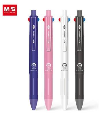M&G Chenguang Multi Function 0.7mm 3 Colour Ball Pen + 0.5mm Mechanical Pencil - No:ADPT5571