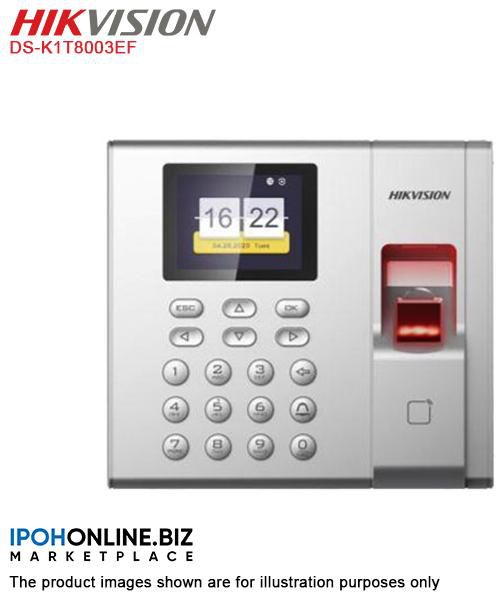 Hikvision DS-K1T8003EF Time Attendance & Door Access Control Terminal - Fingerprint & Card