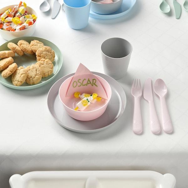 KALAS طقم أدوات تناول الطعام 18 قطعة, ألوان منوعة - IKEA