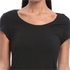 Columbia Black Mixed Round Neck T-Shirt For Women