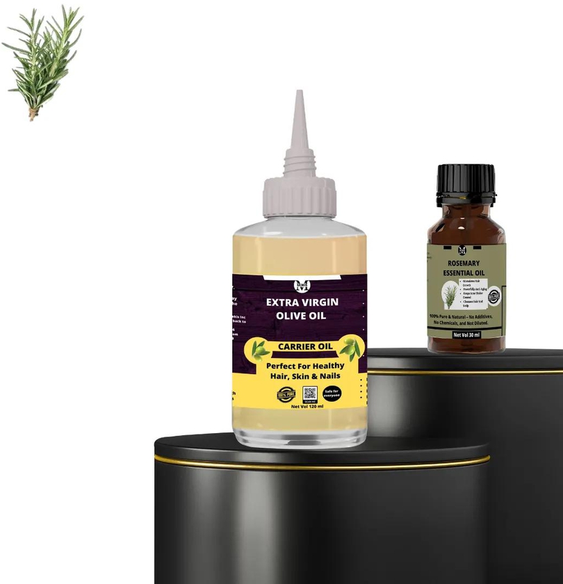 Rosemary Essential Oil(15ml&Extra Virgin Olive Carrier Oil(120ml