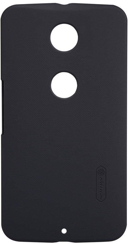 Nillkin Black Super Frosted Hard Back Cover Case For Google Motorola Nexus 6 With Screen Guard