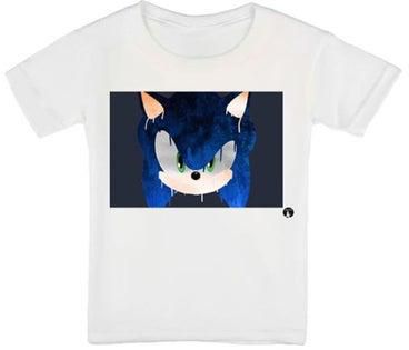 Sonic Printed T-shirt White/Blue/Grey