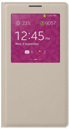 Margoun Slim Leather Case Flip Cover for Samsung Galaxy Note 3 Golden