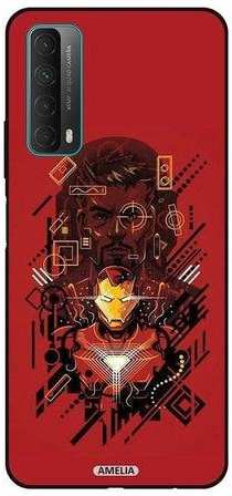 غطاء حماية واقٍ لهاتف هواوي Y7a Iron Man Art