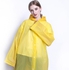 Waterproof Jacket Clear EVA Raincoat Hooded Unisex- Yellow.