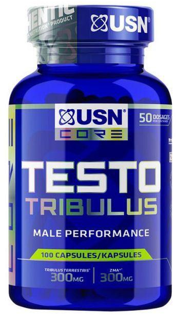 USN Testo Tribulus For Male Performance - Promotes Normal Testosteron Levels For Muscle Mass, Strength And Endurance