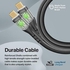 Promate USB-C to USB-C Cable,Premium 60W Power Delivery Type-C Cable with Transparent Shells,480Mbps Data Sync and 120cm Nylon Braided Cord for Galaxy S22,iPad Air,Dell XPS 13,TransLine-CC-BLACK