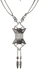 Azalea 1220-16-B Collar For Women-Silver