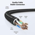 Ugreen UGREEN Ethernet Cable 5M Cat 8 Gigabit Network Cable High-Speed 40Gbps 2000MHz RJ45 Internet Cable Braided Double Shielded Ethernet Cable Compatible with Gaming Switch PS4 PS5 PC Router TV Xbox