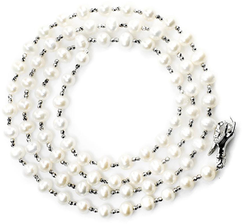 Angie Jewels &amp; Co. Pearl Necklace Multiway Freshwater
