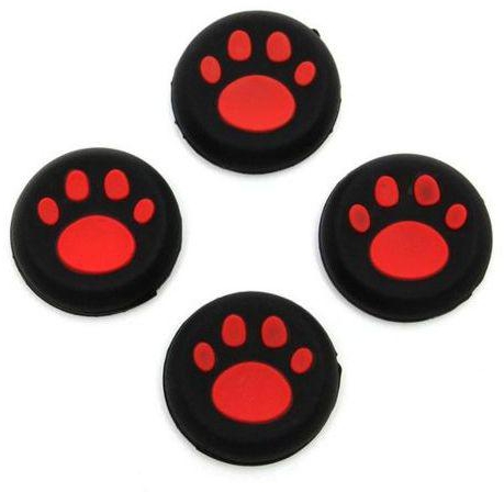 Silicone Protection Covers For PlayStation 4 Controllers - 4 Pcs - Red