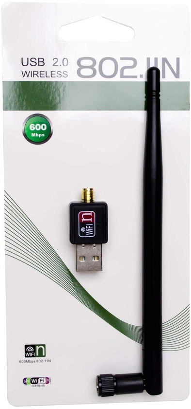 USB Wireless WiFi 802.11n 600Mbps With Antenna