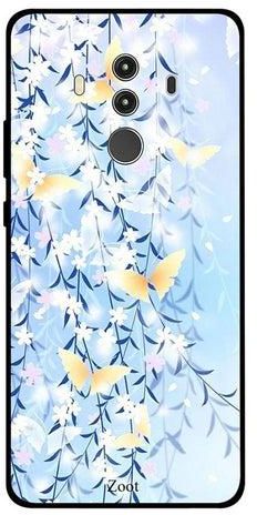 Skin Case Cover -for Huawei Mate 10 Pro Blue Yellow Butterflies Blue Yellow Butterflies