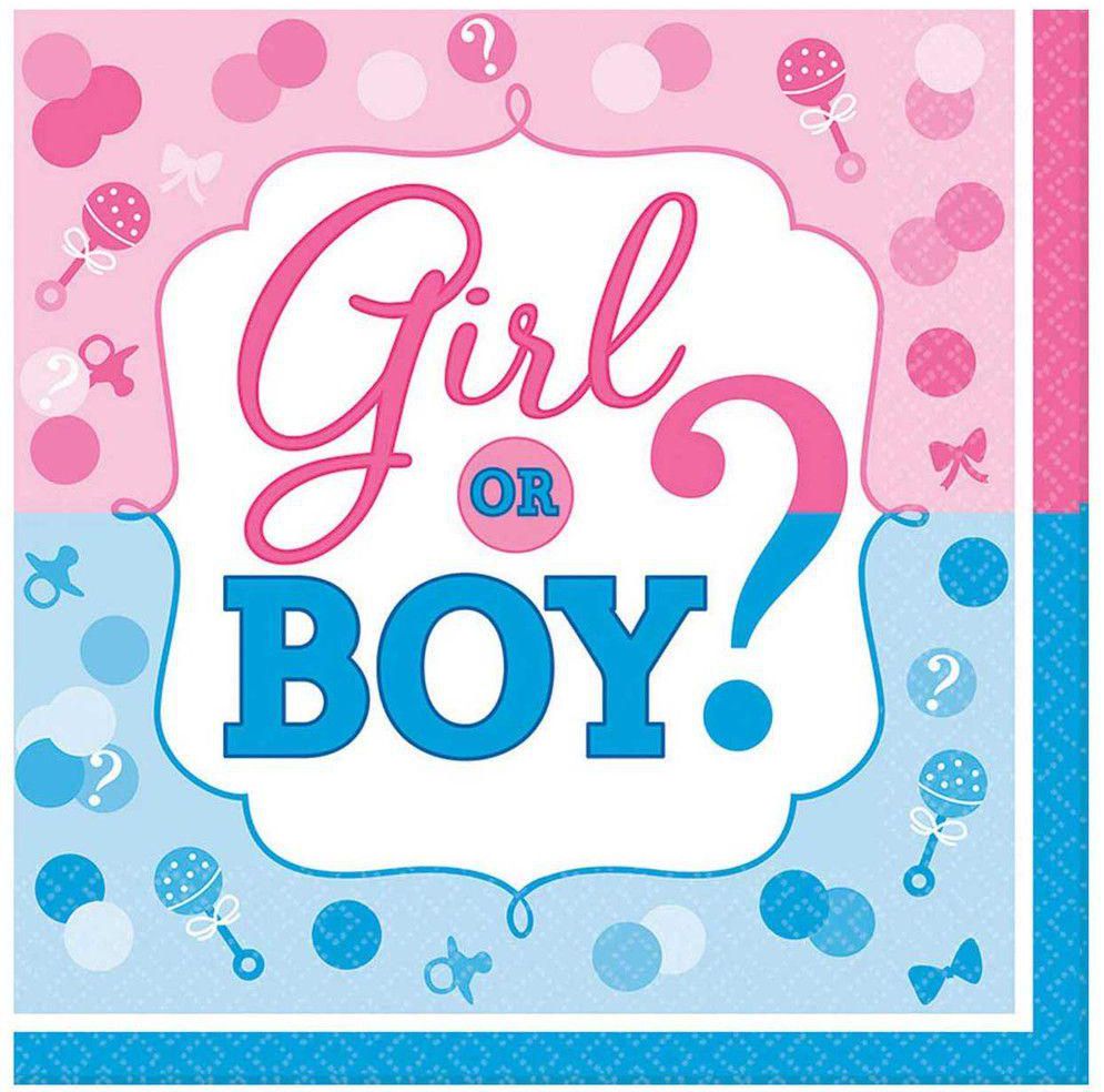Girl or Boy Lunch Tissues size 33cm x 33cm 16pcs- Babystore.ae