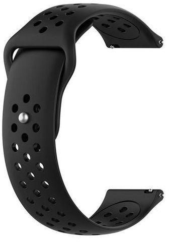 Replacement Silicone Strap Sport 22mm For Samsung Gear S3 Frontier - Black