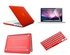 3 in 1 Matte Cyrstal Plastic Hard Case, Silicon Keyboard US Layout and Screen Guard for MacBook Pro RETINA 13 Inch [Red]