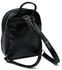 Faux Leather Fashion Backpack Black