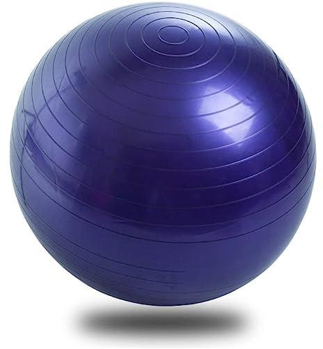 قطعة واحدة - كرة تمارين لليوغا، مصنوعة من بلاستيك PVC للياقة البدنية وصالة الالعاب الرياضية والتوازن ومقاومة للانزلاق - مقاس واحد 65-5740183