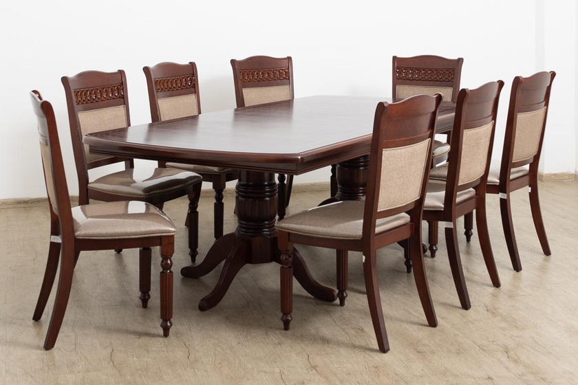 MARJORIE Dining Table + 8 Chairs
