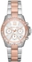 Get Michael Kors MK7214 Analog Casual Watch For Woman, Stainless Steel Band - Silver Gold with best offers | Raneen.com