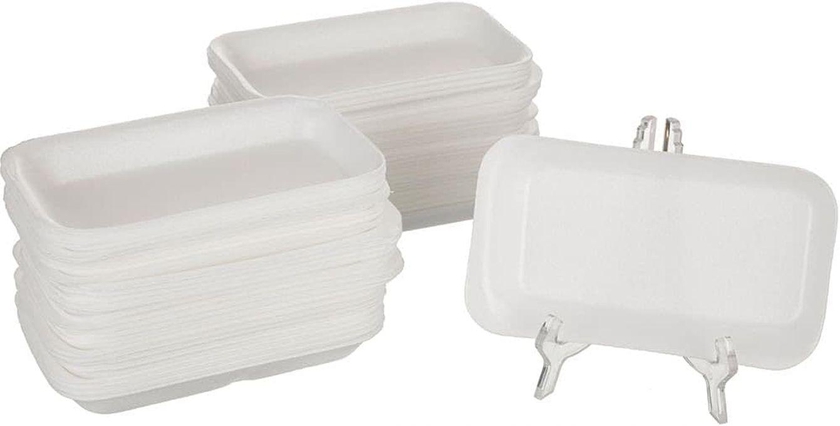 Ramadan Disposable Foam 1/2 Kilo Plates With Lids 25 Pcs