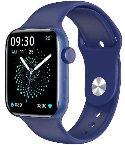 W66 Series 6 Smart Blue Double Strap Watch