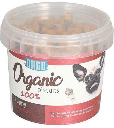 Orgo Organic Puppy Biscuits with Beef & Rice - 150g