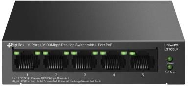 Tp-Link LS105LP 5-Port 10/100MBPS Desktop Switch with 4-Port PoE
