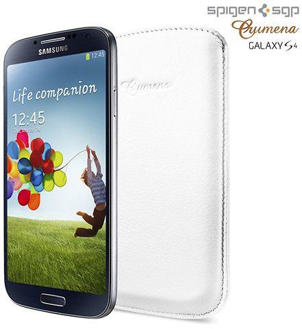 Spigen SGP Samsung Galaxy S4 Crumena Genuine Leather Pouch Case / Cover - White