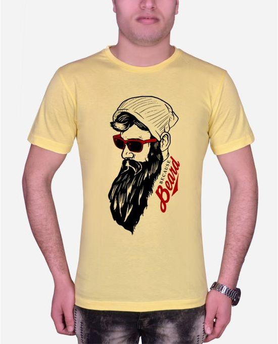 Marley Round Neck Beard T-shirt - Yellow