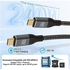 USB C to USB C Cable, 240W Nylon Charger Cable, Type C Fast Charging Cable for Laptop Phone Tablet, 4.9ft, 1.5 Meters