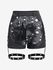 Gothic Mesh Overlay Tie Dye Grommets Buckle Garter Shorts - M | Us 10