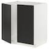 METOD Base cabinet for sink + 2 doors, black/Nickebo matt anthracite, 80x60 cm - IKEA
