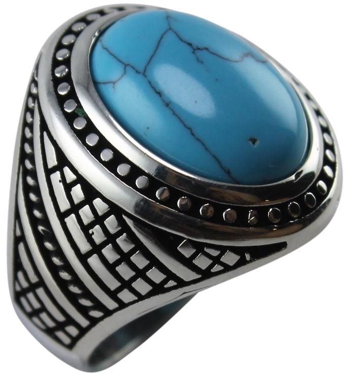 Sterling Silver 925 Ring with TURQUOISE stone Size 9.5