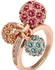 18k Rose Gold Plated Ring with Austrian crystals Size 7