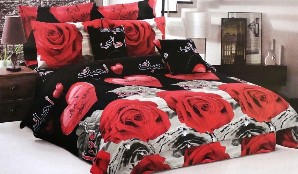 Luxury 3D Comforter set, 8 PCS by Horus, King Size, 3D-117