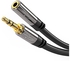 KabelDirekt – 6.1m – Headphone Extension Lead Cable, 3.5mm connectors (aux audio cable, male jack plug/female jack, practically unbreakable metal casing, perfect for headphones, black)