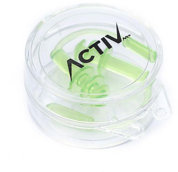 Activ Green Adults' Swimming Earplugs With Extension