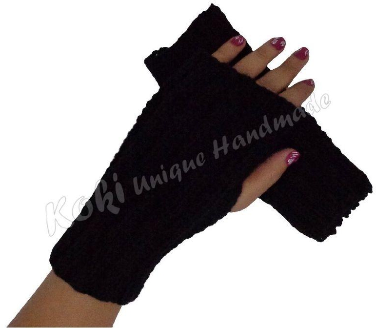 Koki Unique Handmade Knitting Fingerless Gloves