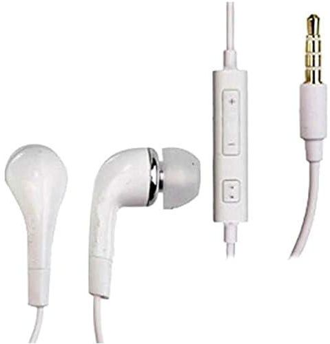 سماعات ستيريو داخل الاذن3.5 ملم لاجهزة سامسونج جالاكسي اس 4 -اس 4 اكتيف - اس 4 ابيض، سلكي