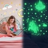 Wall Decals, Glow in The Dark Stars and Unicorn Glowing Castle Moon and Rainbow Stickers, 174 pcs Luminous Ceiling Decor for Kids Bedroom, Great Wall Decor for Girls and Boys Gift
